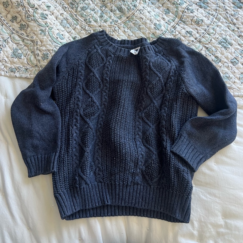 Janie and Jack Gray Knit Sweater